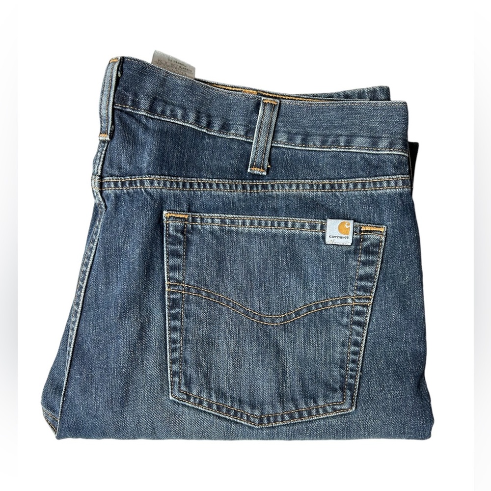 Carhartt Men's Jeans Relaxed Fit Straight Leg Medium Wash size 38 x 34